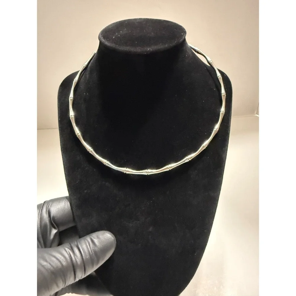choker white gold filled
